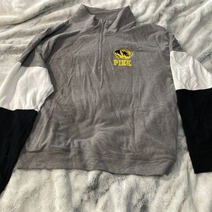 Missou Tiger Sequend Pink(Victoria Secret) Zip-Up sweatshirt